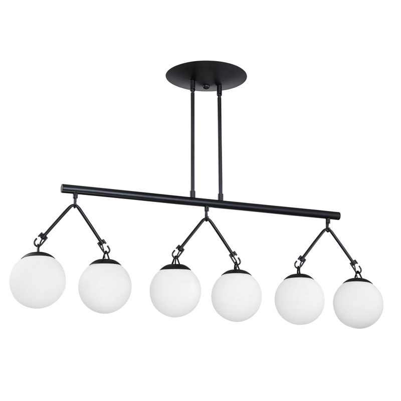 Oliver Ison 6Light Kitchen Island Globe Pendant Wayfair